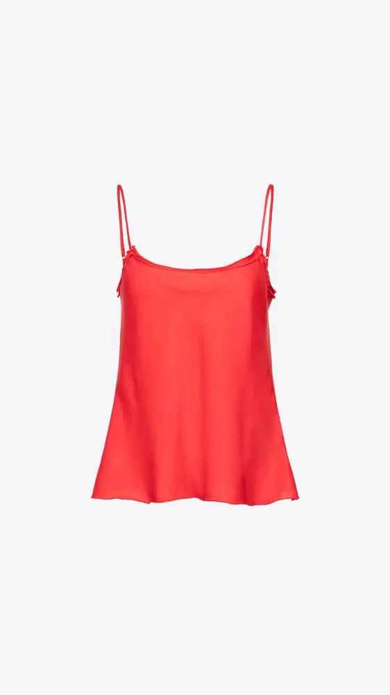 Paperbag Cami in Rhubarb