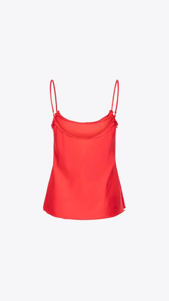 Paperbag Cami in Rhubarb