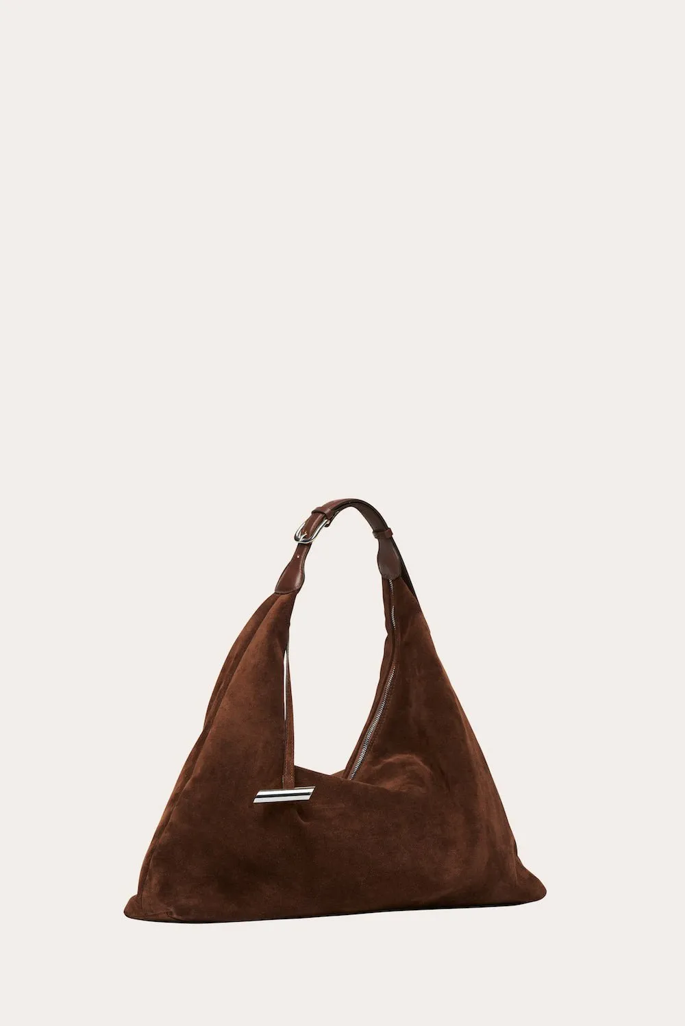 Pillow Hobo Suede Dark Brown