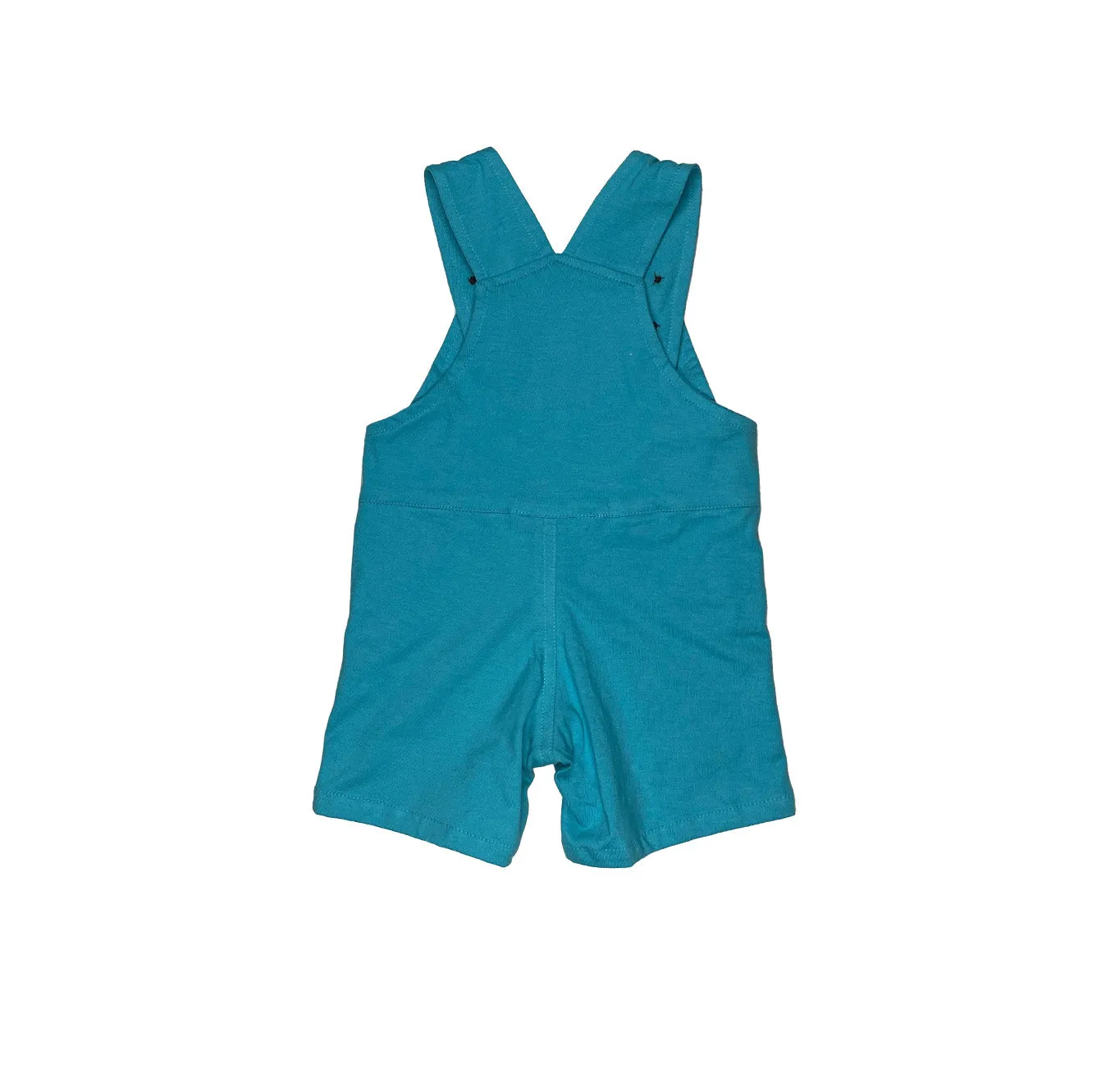 Plain Aqua Short Overall for Boys