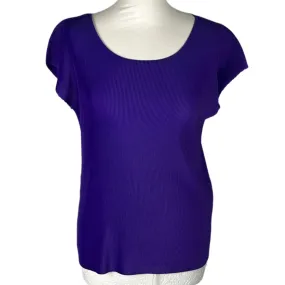 Pleats Please £250 Issey Miyake Violet Stretch Tee S/M/L/XL