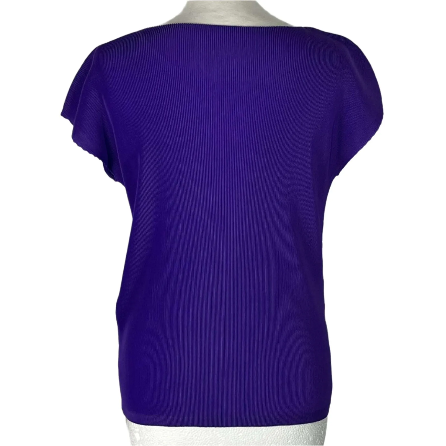 Pleats Please £250 Issey Miyake Violet Stretch Tee S/M/L/XL