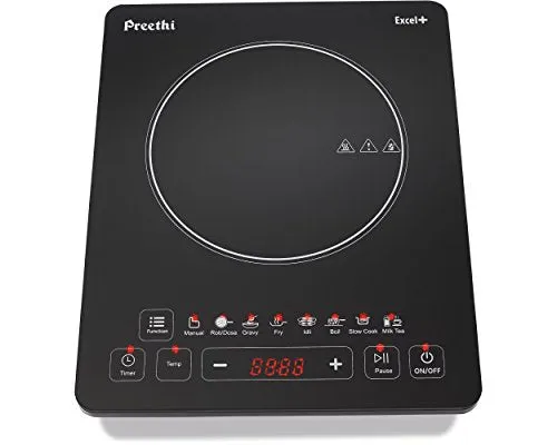 Preethi Excel Plus IC117 1600-Watt Induction Cooktop (Black)