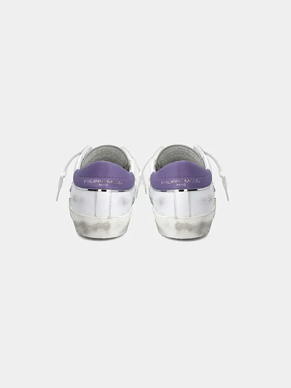 PRSX Low Sneaker in Blanc Violet