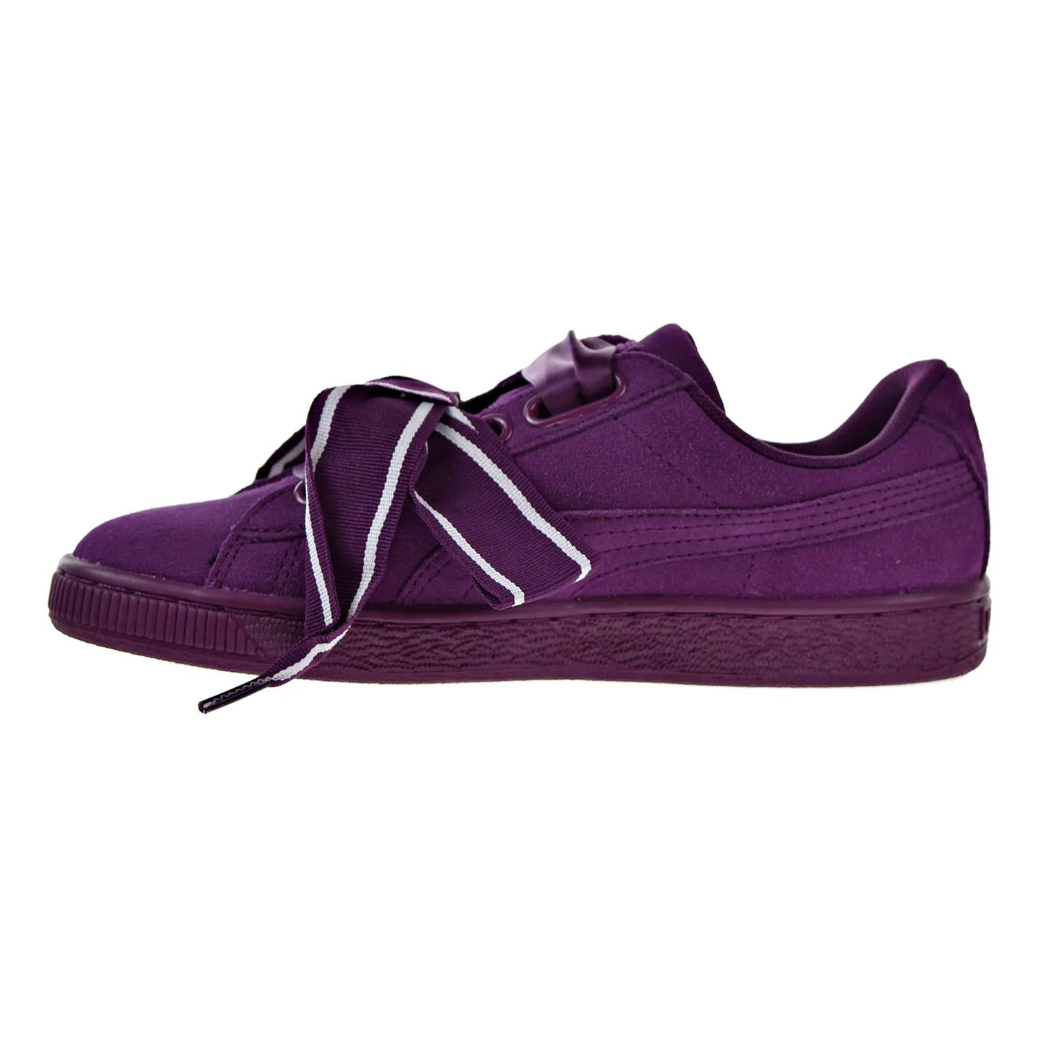 Puma Suede Heart Satin II Women's Shoes Dark Purple/Dark Purple