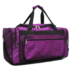 Purple Glitter NGIL Canvas 23 Duffle Bag