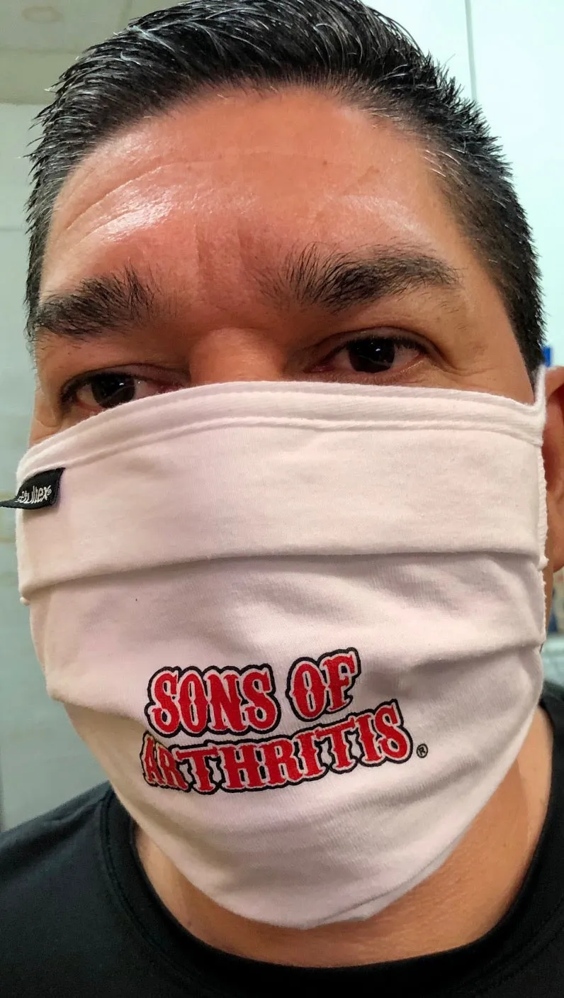 "SONS OF ARTHRITIS" Washable Double Layer Adjustable Cotton Face Mask