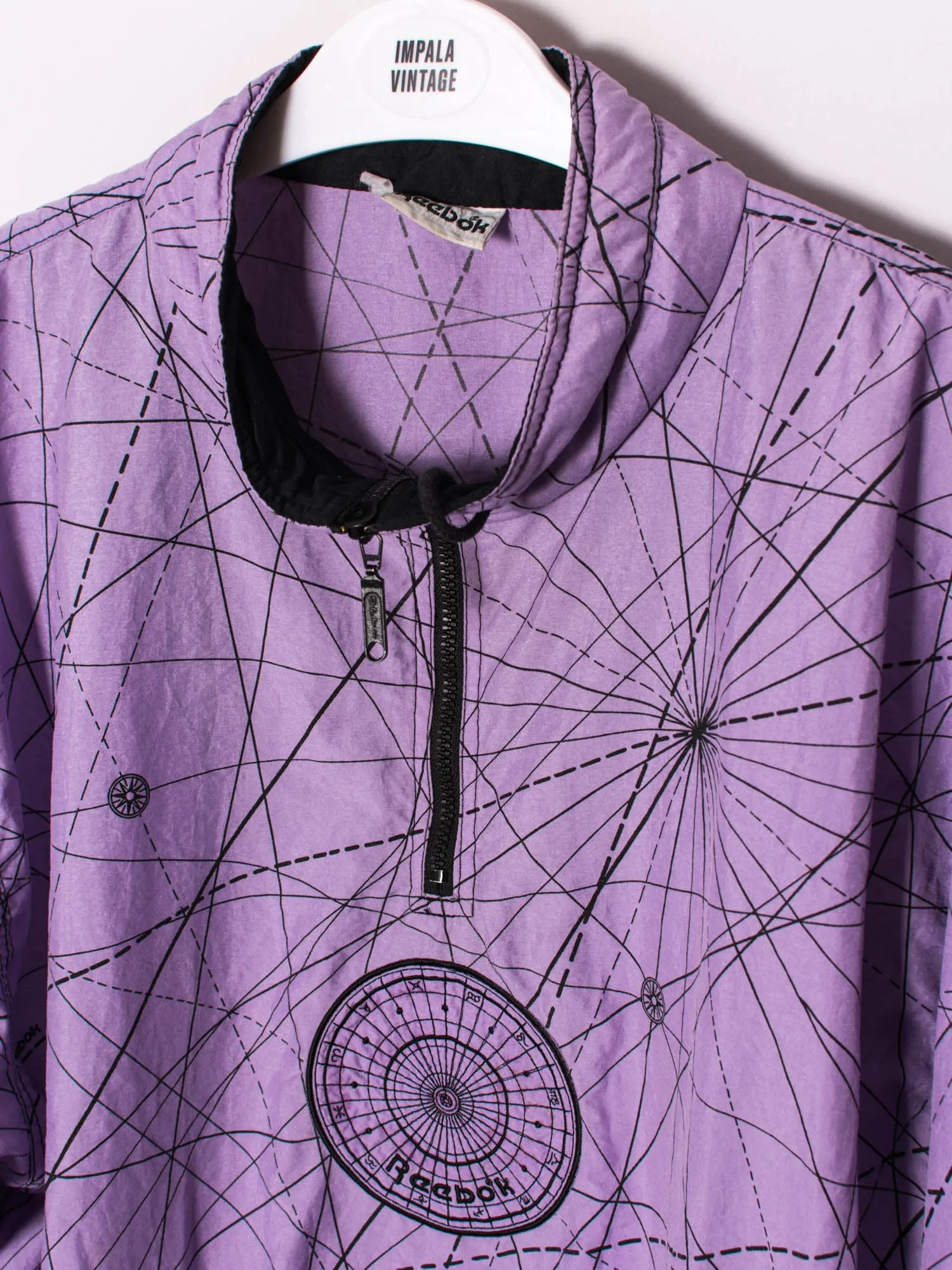 Reebok Purple Middled Zipper Jacket