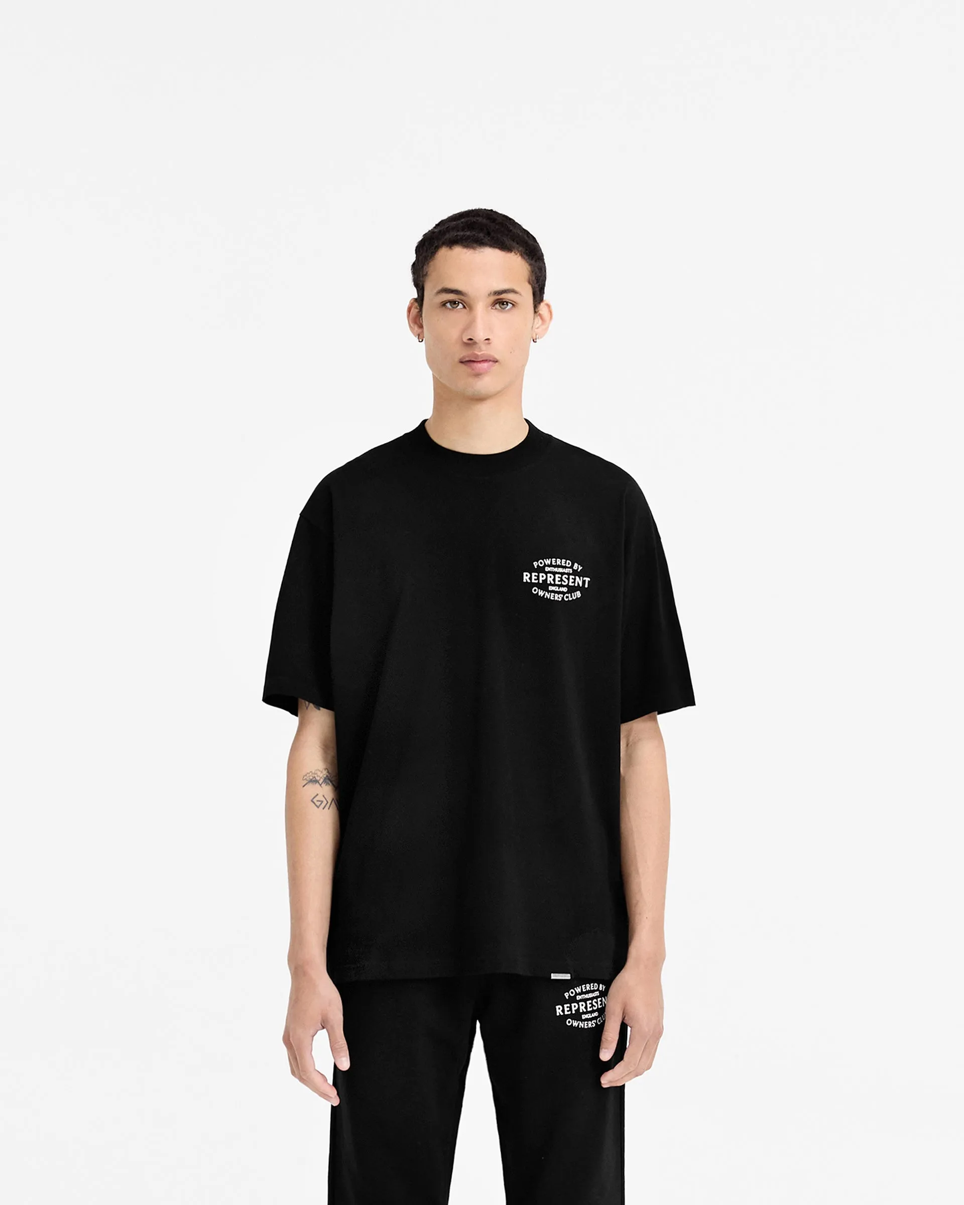 Represent Owners Club Stamp T-Shirt - Jet Black