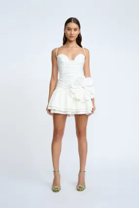 Samantha Ruffle Mini Dress | Final Sale - Ivory