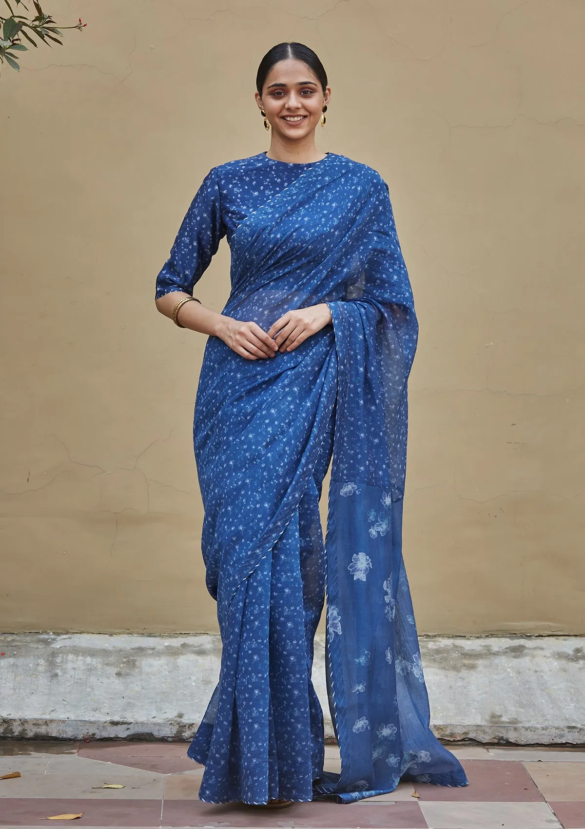 Sapphire Floral Print Saree