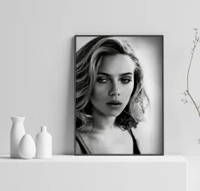 Scarlett Johansson Poster, Black Widow Art, Natasha Romanoff Print, Custom Poster, Wall Art, Canvas Poster, Rolled Canvas, Home Decoration