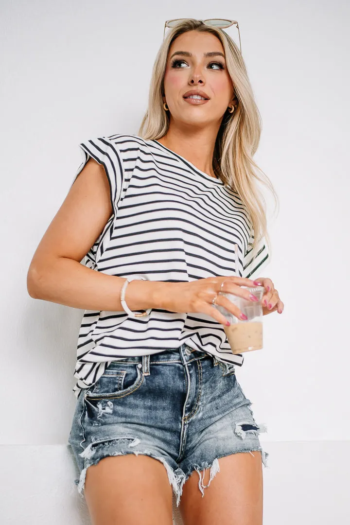 Set The Tone Striped Sleeveless Top