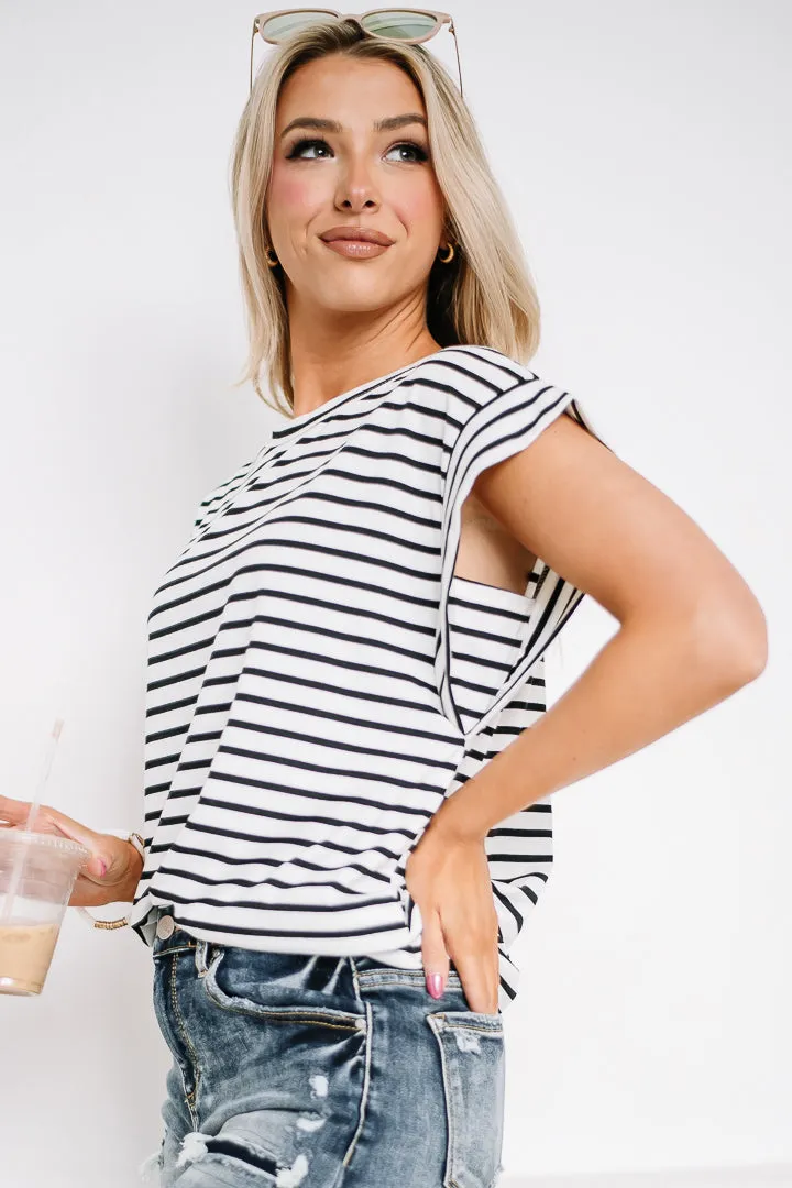 Set The Tone Striped Sleeveless Top