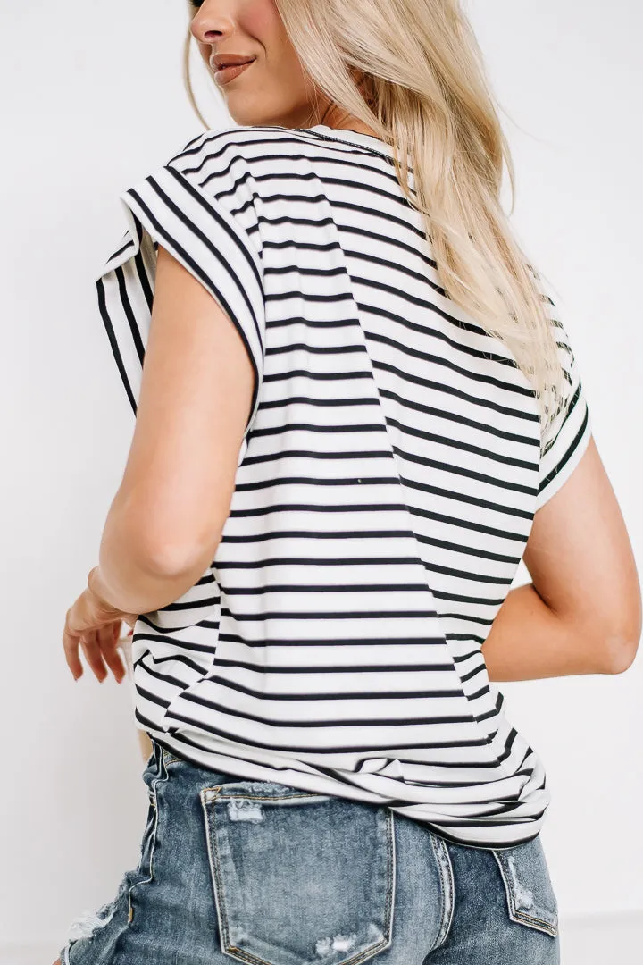 Set The Tone Striped Sleeveless Top