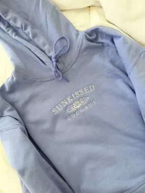 Soft Purple Embroider Sunkissedcoconut Hoodie