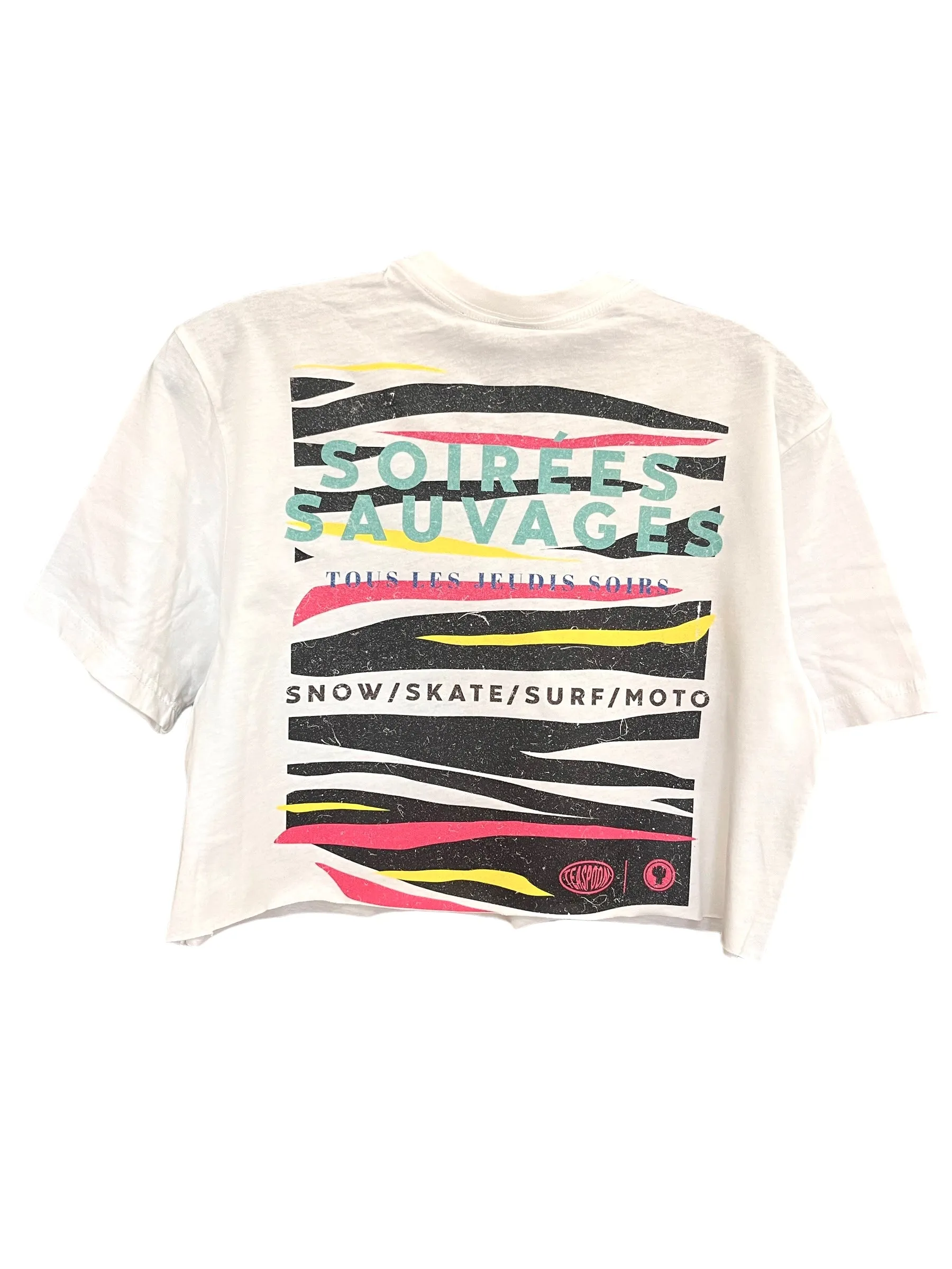 Soirées Sauvages [crop Tee] white