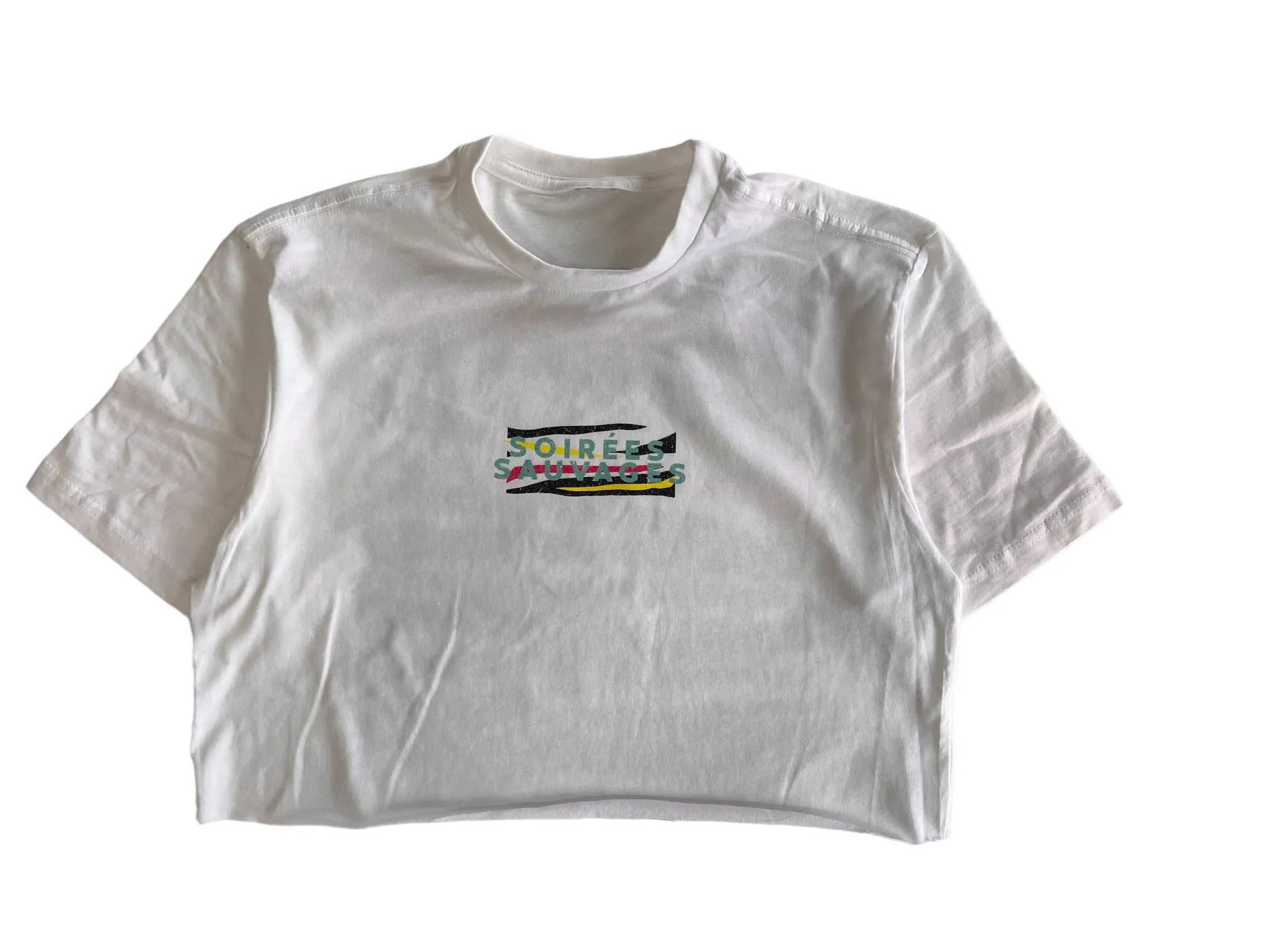 Soirées Sauvages [crop Tee] white