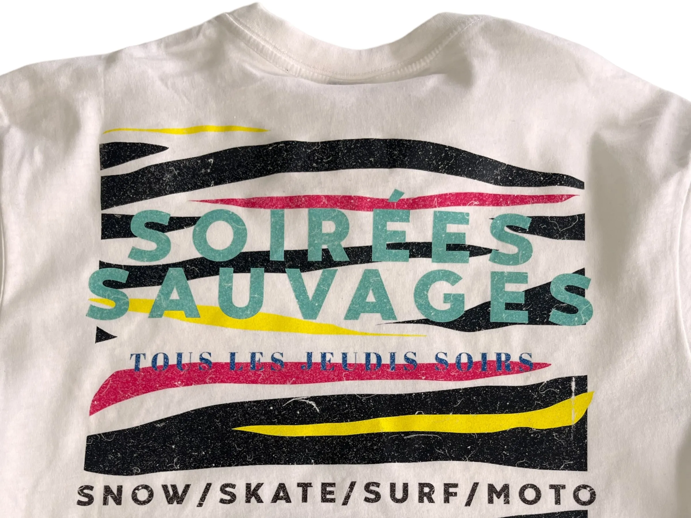 Soirées Sauvages [crop Tee] white