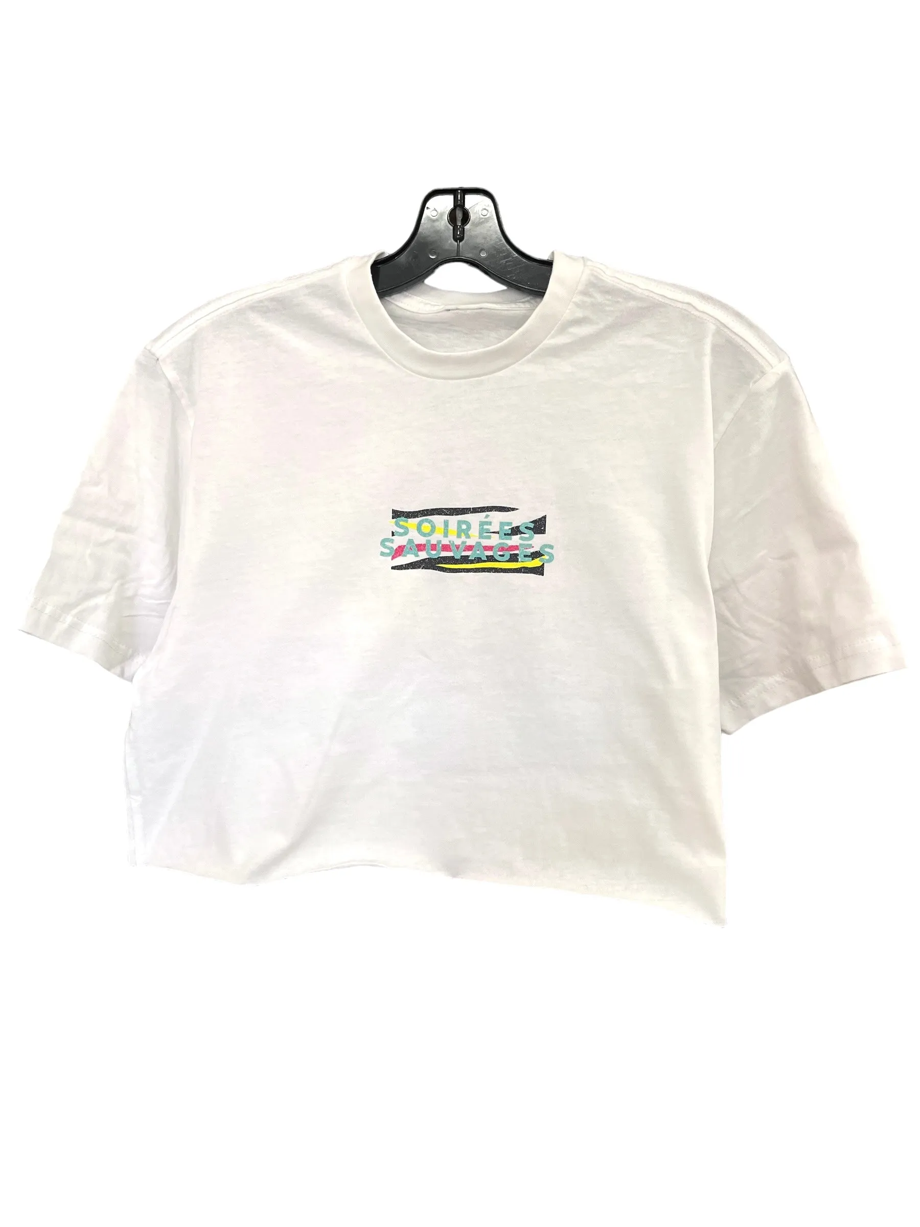 Soirées Sauvages [crop Tee] white