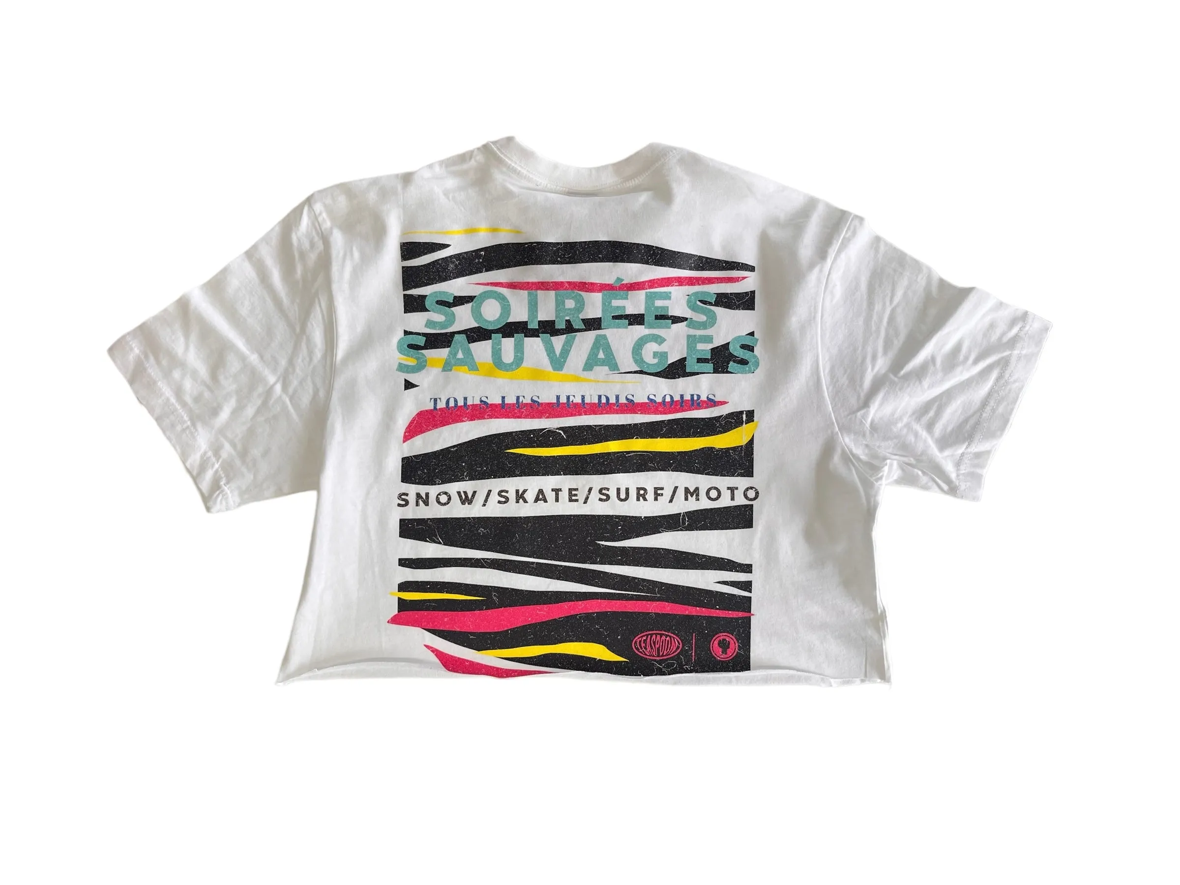 Soirées Sauvages [crop Tee] white