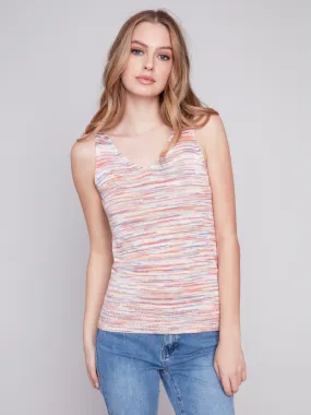 Space Dye Yarn Camisole - Tulip