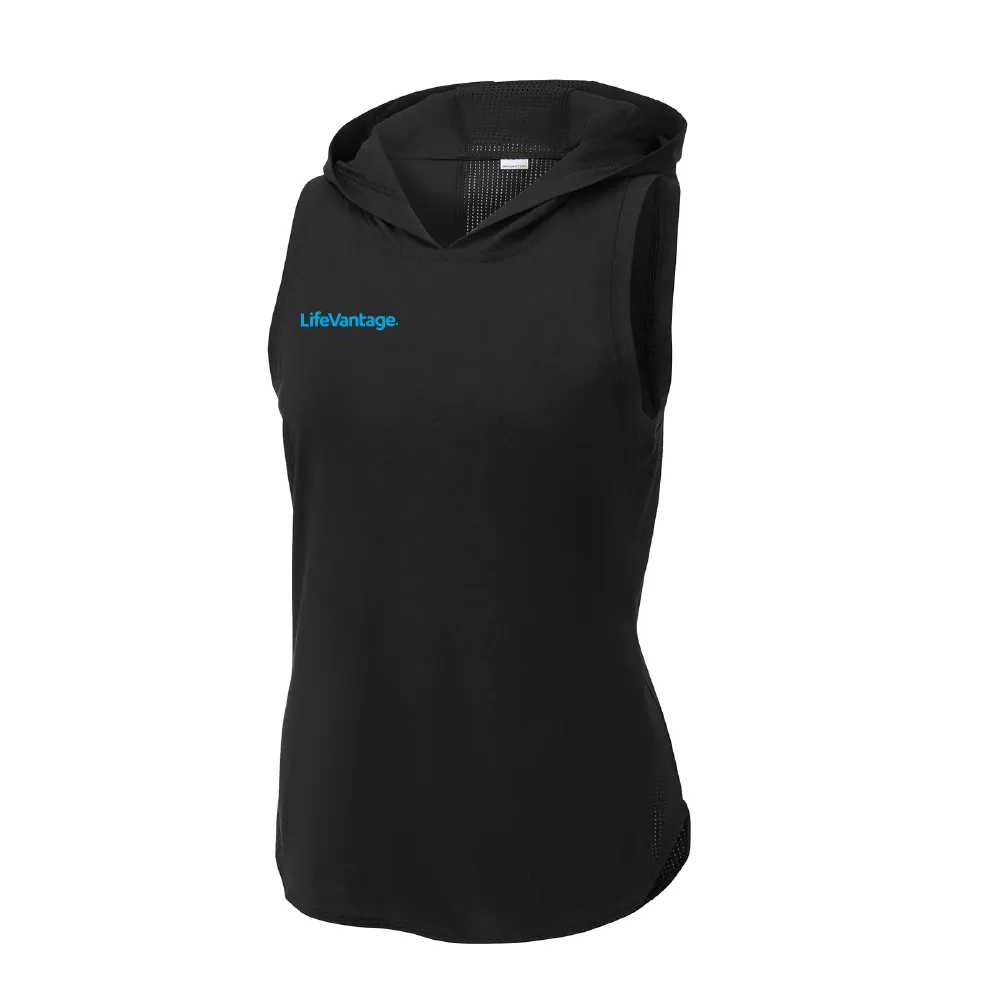 Sport-Tek® Ladies PosiCharge® Tri-Blend Wicking Draft Hoodie Tank