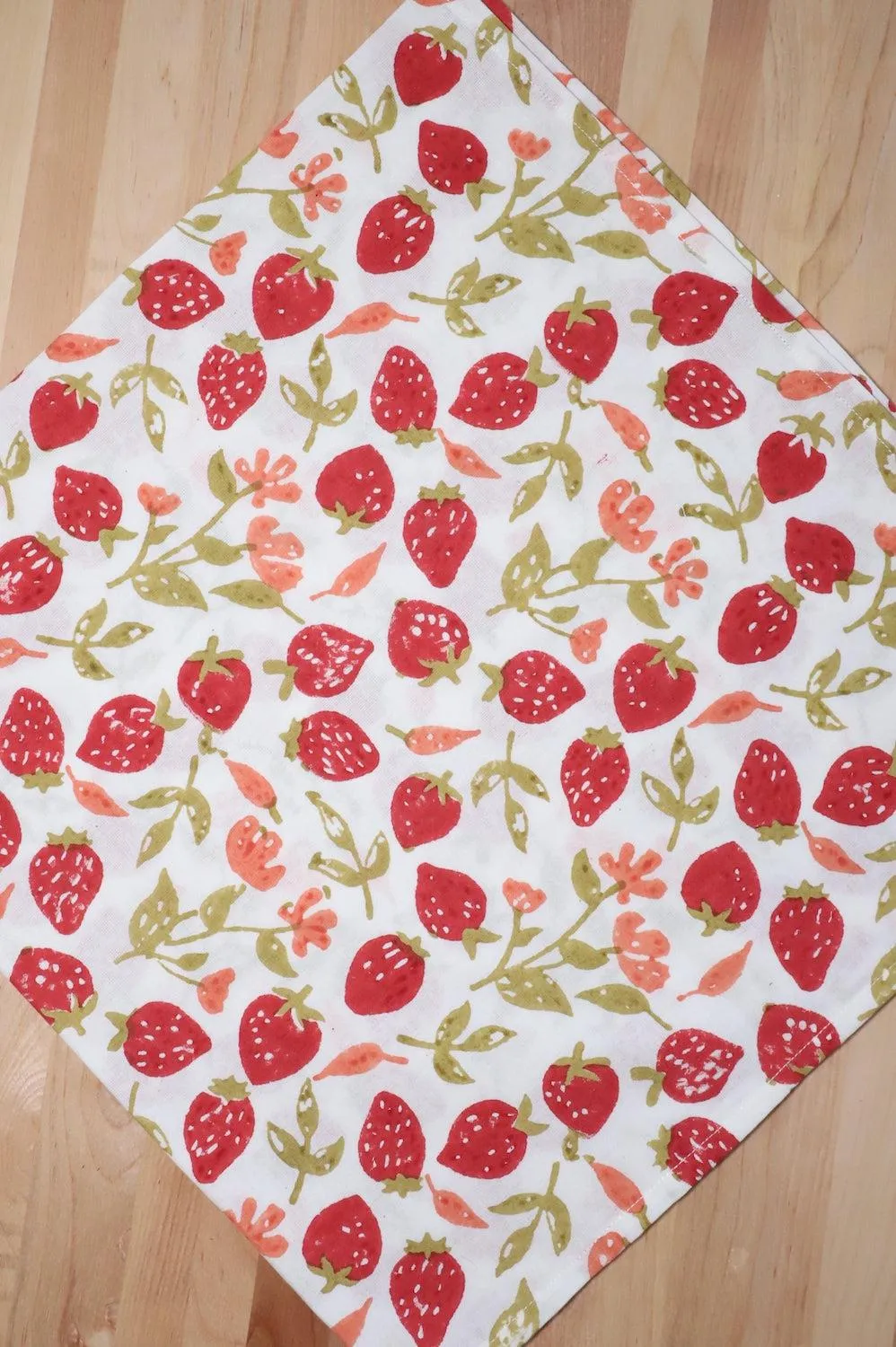 Strawberry Cotton Tea Towel