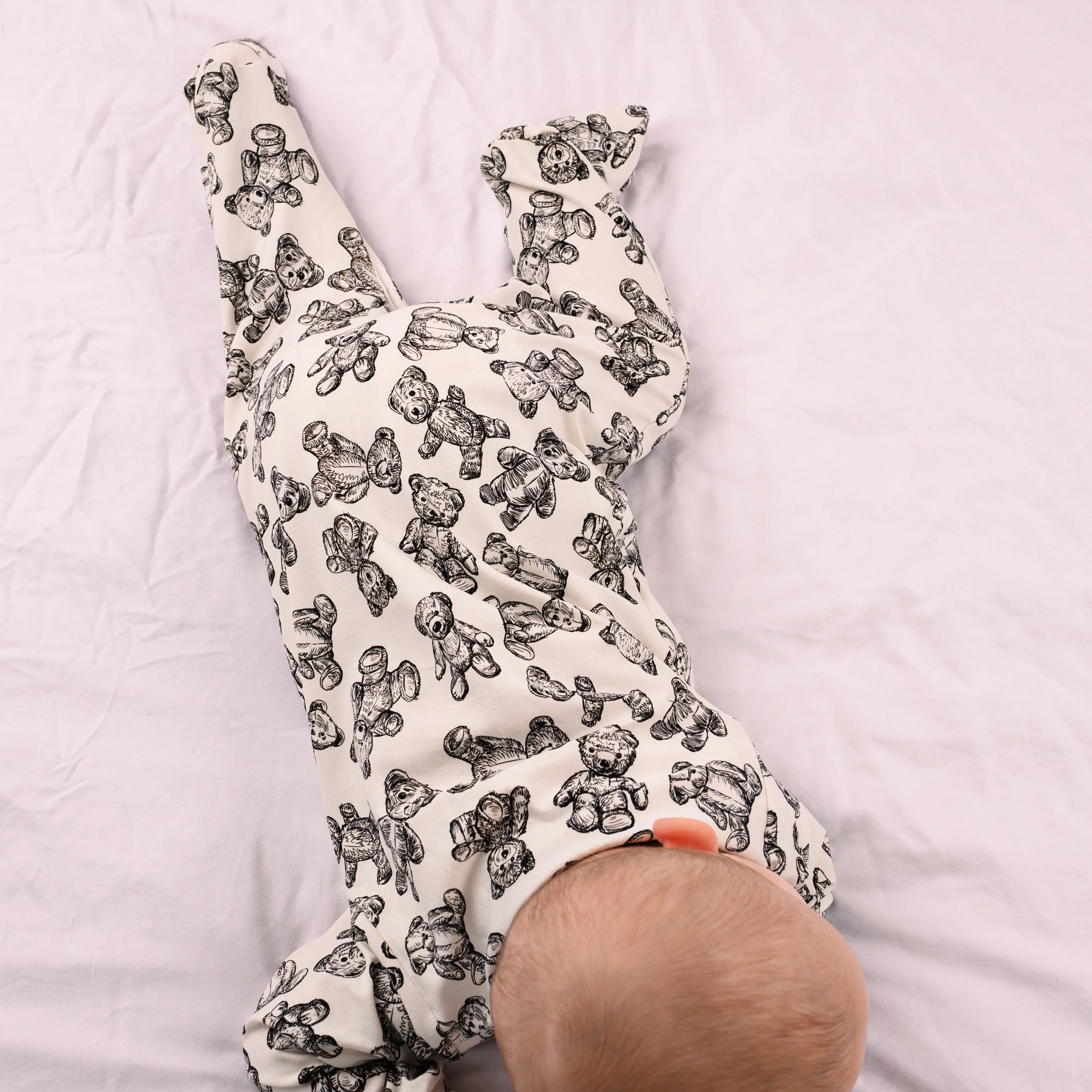 Teddy Bear cotton sleepsuit