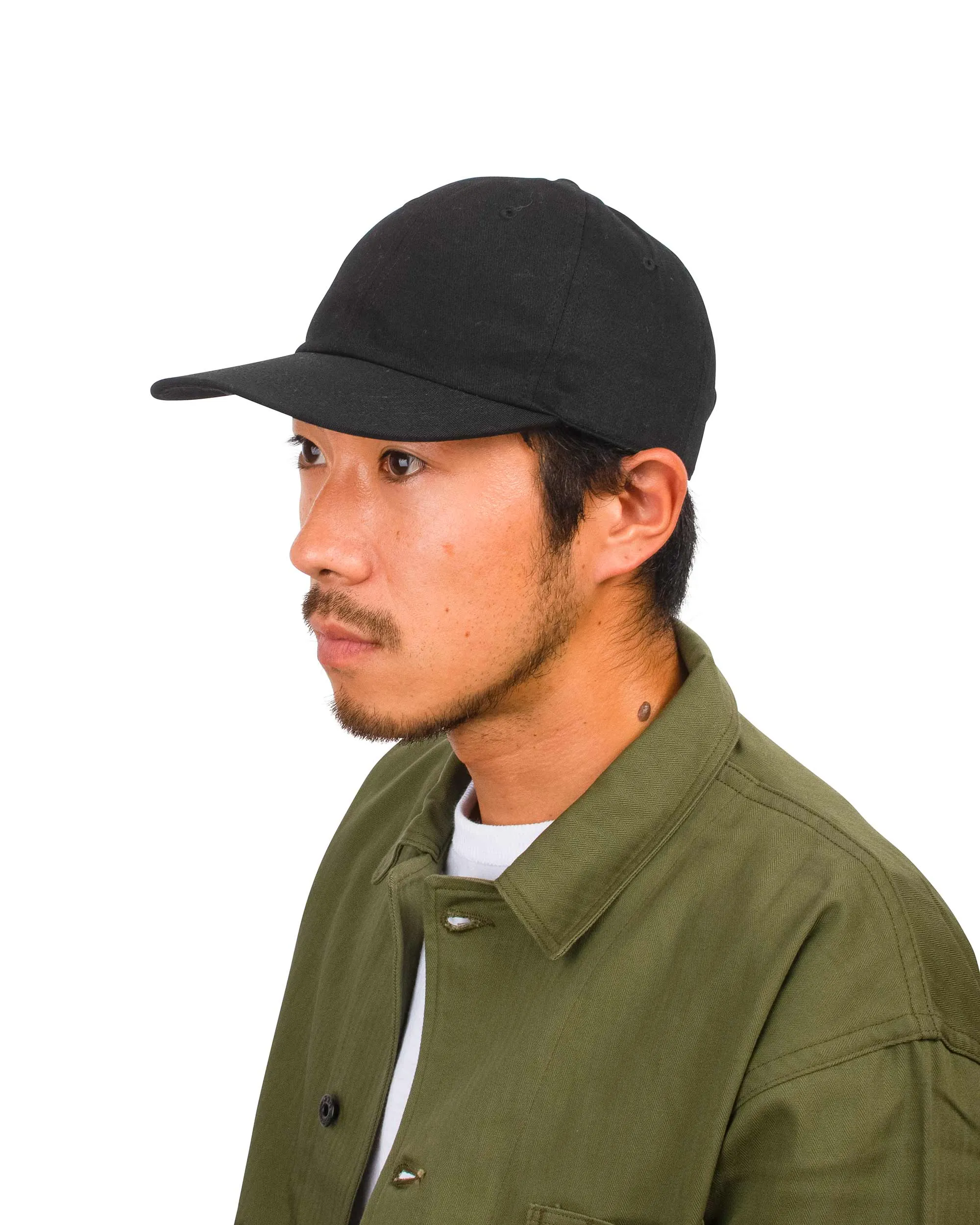 The Real McCoy's MA20018 Cotton Baseball Cap Black