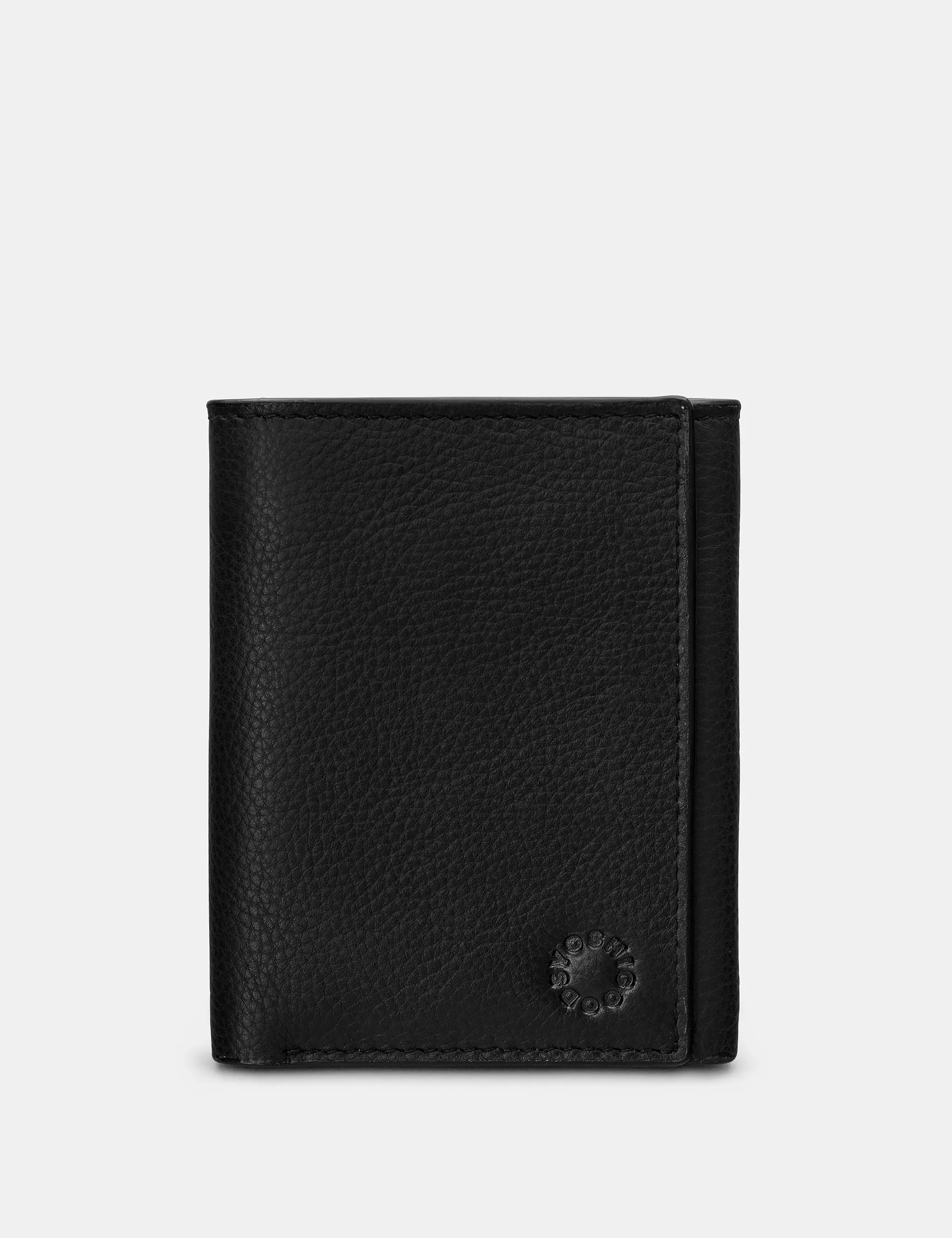 Three Fold Black Leather Wallet