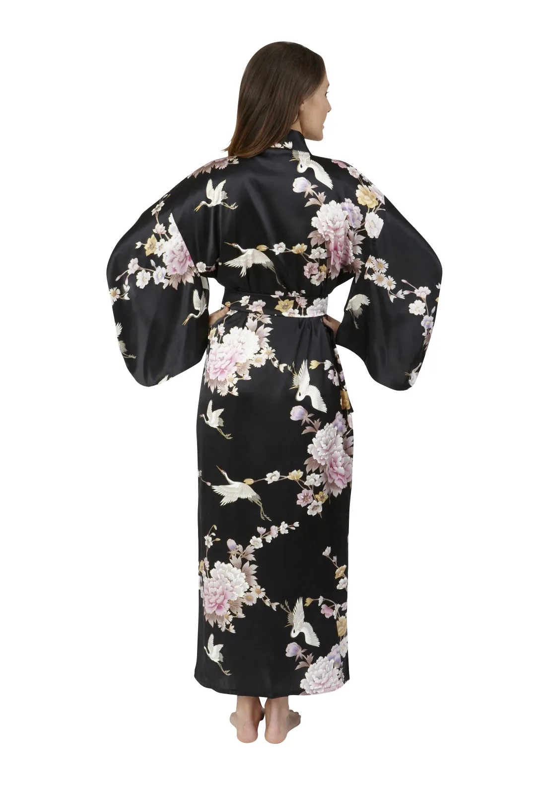 Tsuru Long Silk Kimono