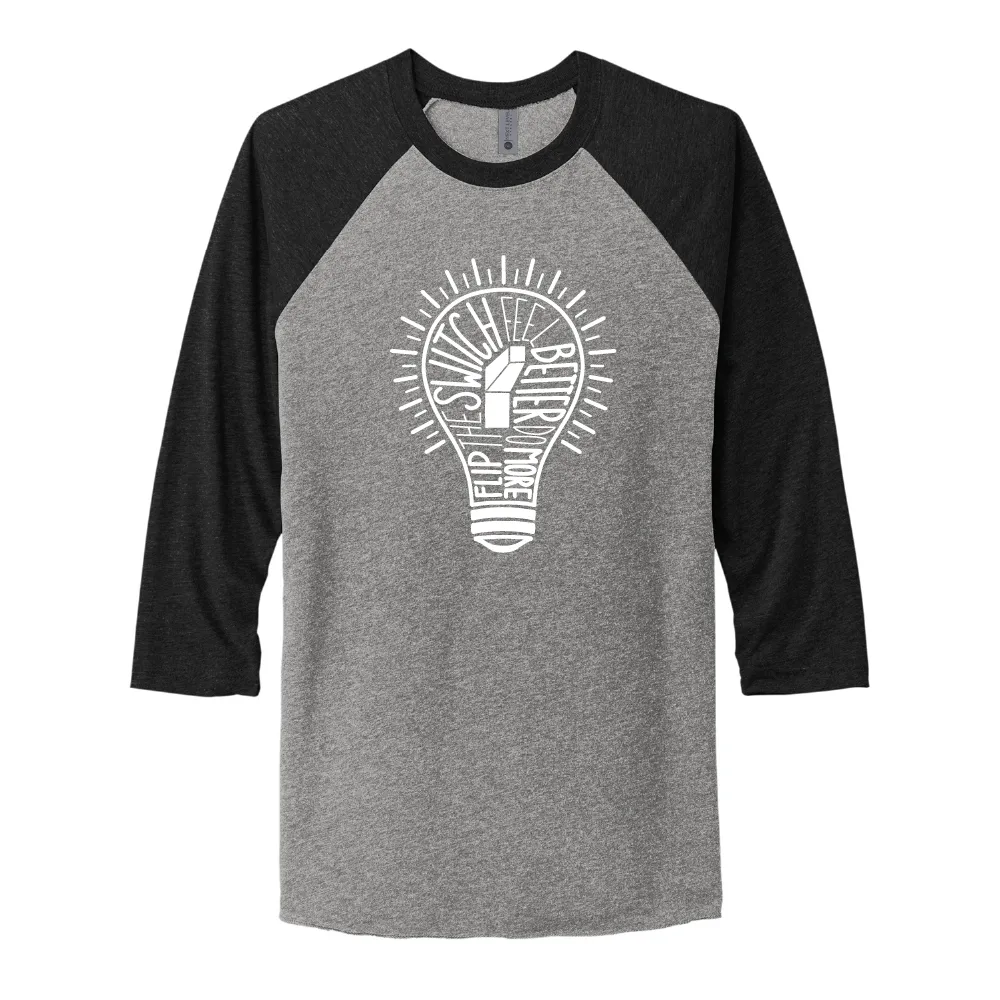 Unisex NL Tri-Blend 3/4 Sleeve Raglan Tee