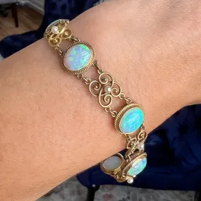 Victorian Opal & Pearl Bracelet