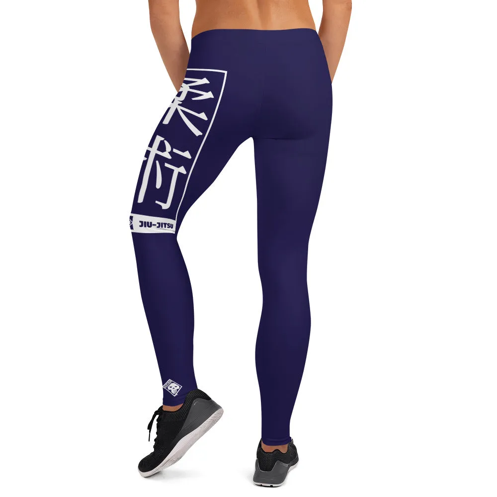 Women's Yoga Pants Workout Leggings For Jiu Jitsu 002 - Midnight Blue