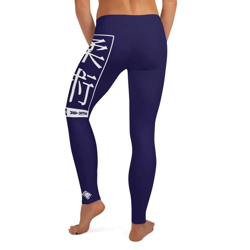 Women's Yoga Pants Workout Leggings For Jiu Jitsu 002 - Midnight Blue