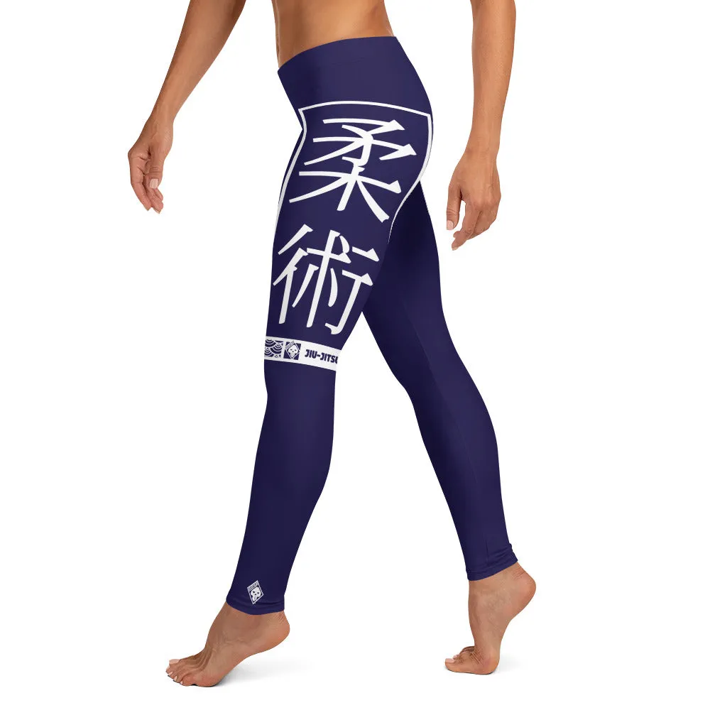 Women's Yoga Pants Workout Leggings For Jiu Jitsu 002 - Midnight Blue