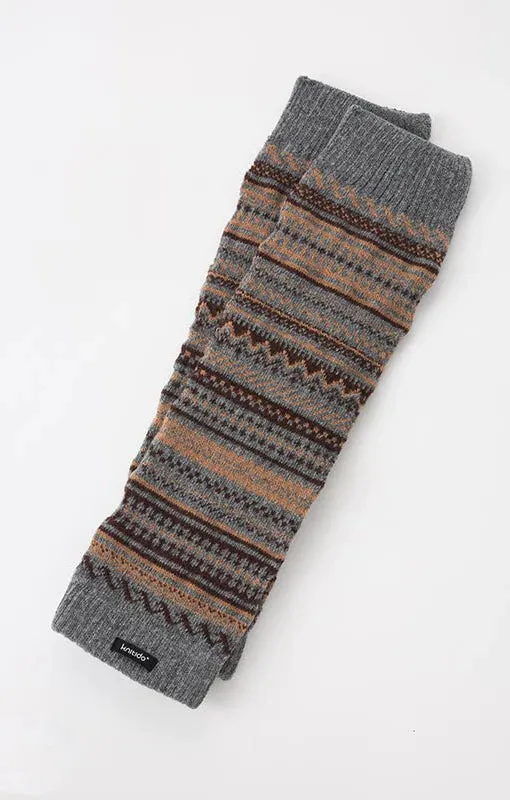 Wool Blend Fair Isle Leg Warmer