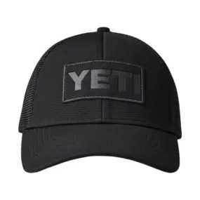 YETI Trucker Hat Patch On Patch - Black